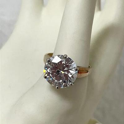 10K Gold CZ Cocktail Ring