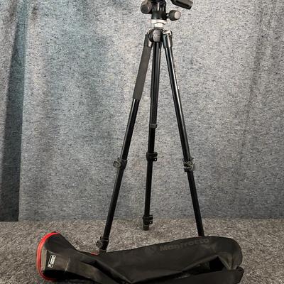 Manfrotto MT294A3 Tripod with Pan/Tilt Head, Carry Bag & Monopod