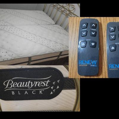 Beautyrest Black Adjustable Bed | Dual Twin XL Mattresses w/ Renew Powerbase & Remotes