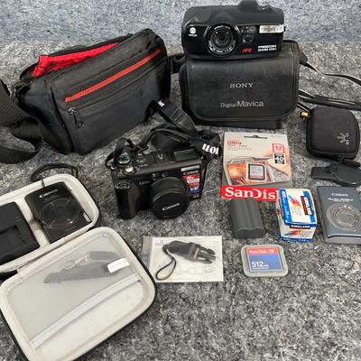 Canon & Minolta Cameras | Minolta Freedom Zoom105i, Canon Power Shot SD1200 IS, G5 & ELPH 360