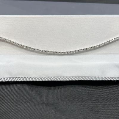 10K White Gold Diamond Tennis Bracelet | 2.0 CTTW | Total Weight 10.31g