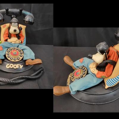 Disney Goofy Telephone by Telemania | Vintage Novelty Landline | Collectible Disneyana