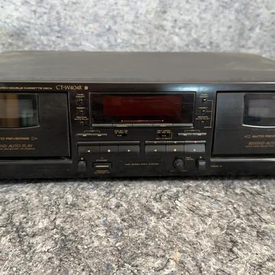 Pioneer CT-W404R Double Cassette Deck | Dual-Well Stereo Tape Player