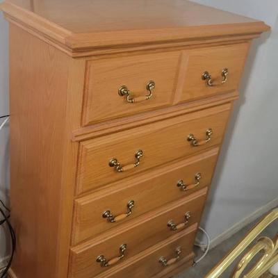American Heirloom Furniture Traditions Tall Dresser – Solid Wood, 6 Drawers | 35" x 17.5" x 52"
