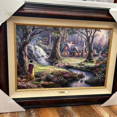 Thomas Kinkade Snow White Discovers The Cottage
