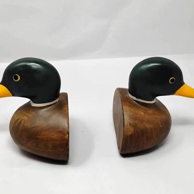 Duck Decoy Bookends 