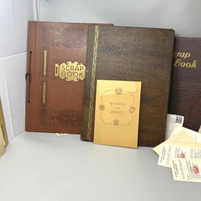 Old Scrapbooks Commemorating High School Ata, USO  & Maps