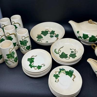 Vintage Poppytrail California Ivy Dinnerware 