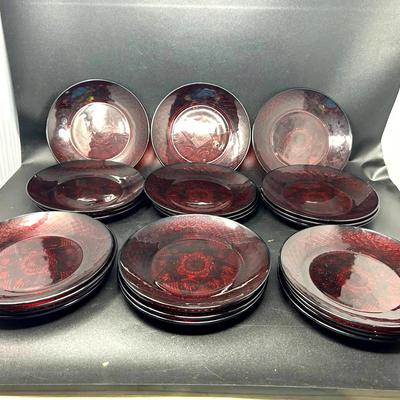 "Antique Ruby" Glassware 