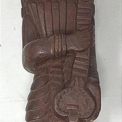 Hand-Carved Wooden Statue