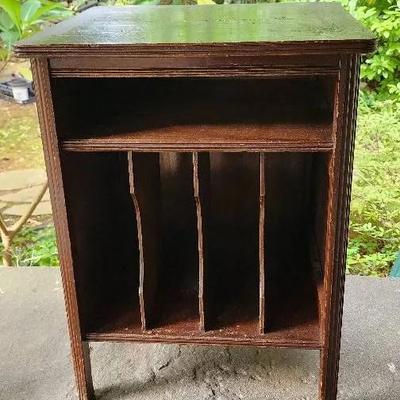 Mahogany Record Player Stand