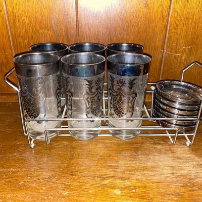 Vintage 13 Piece Bar Set