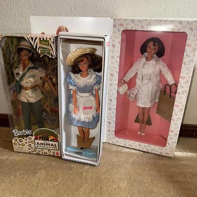 Three Collector Barbie 