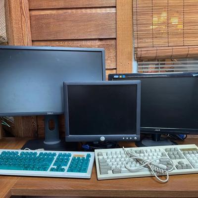 Three Monitors