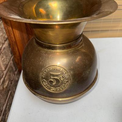 Vintage Brass Spittoon