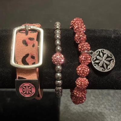 Pink Rustic Cuff Plus
