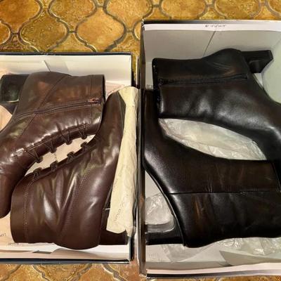 Brown And Black Boots
