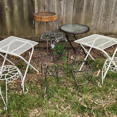 Patio Tables And Plant Stands