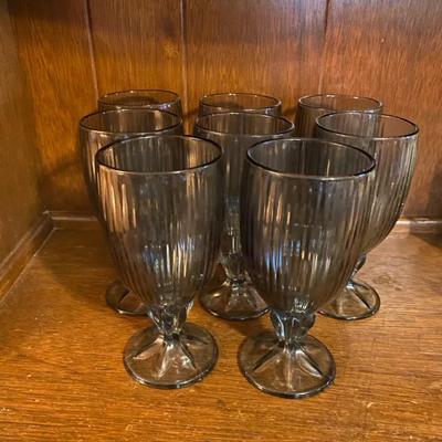 Vintage Fostoria Gray Goblets