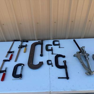 Clamp & Puller Collection | C-Clamps, Bar Clamps & Gear Pullers