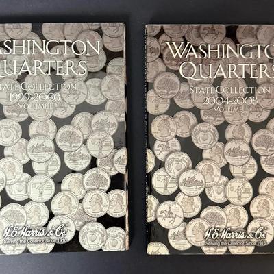 Washington Quarters State Collection Vol. I & II (1999–2008) – H.E. Harris & Co. Coin Albums