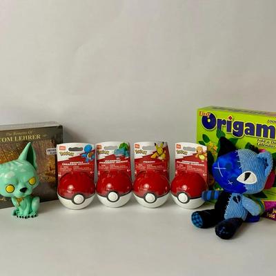 Collectible Toys – Pokémon Balls, Funko Figure, Plush Toy, CD Set, Origami Calendar