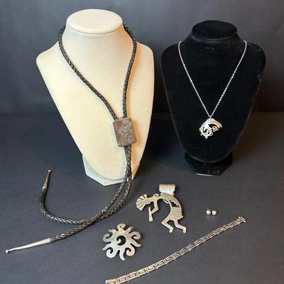 Kokopelli & Southwestern Sterling Silver Jewelry 