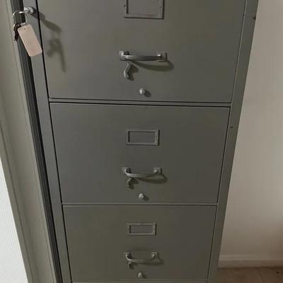 Shaw Walker Vertical Four Drawer File Cabinet