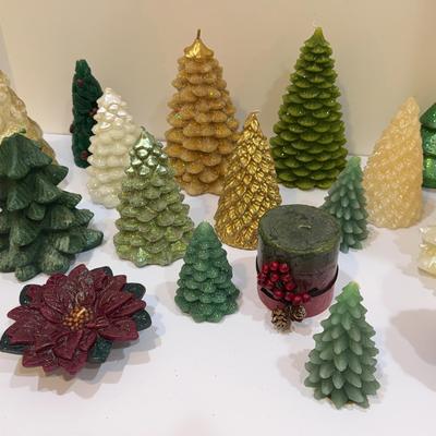 Christmas Candles Trees, Pinecones And More