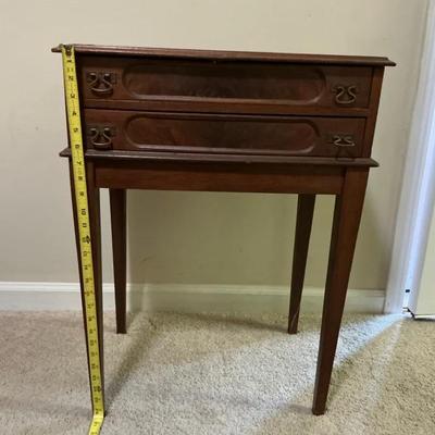 Two Drawer Side Table Nightstand