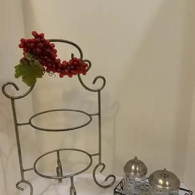 Plate Stand And Serving Dish