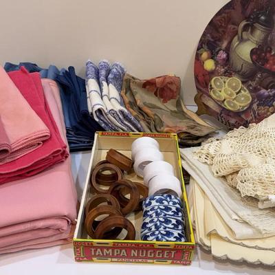  Vintage Napkins, Napkin Rings, Tablecloths, Doilies, And More!