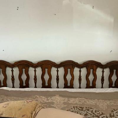 King Bed Headboard and Mattress