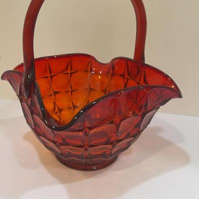 Vintage Tiara Indiana Glass Basket