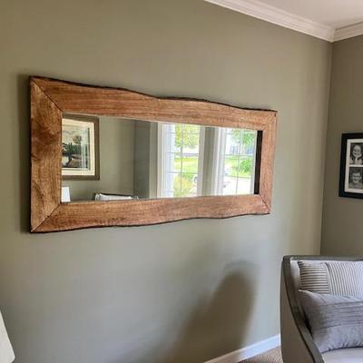 Acacia Wood Mirror 64" wide 28" high