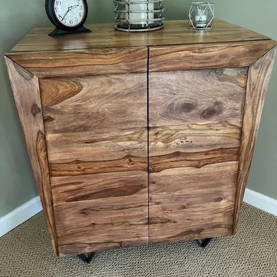 Sheesha Wood Cabinet 29" wide/35" high/18" deep