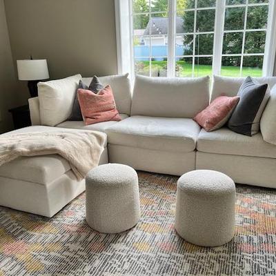 1 year old Bassett sectional.  Gorgeous