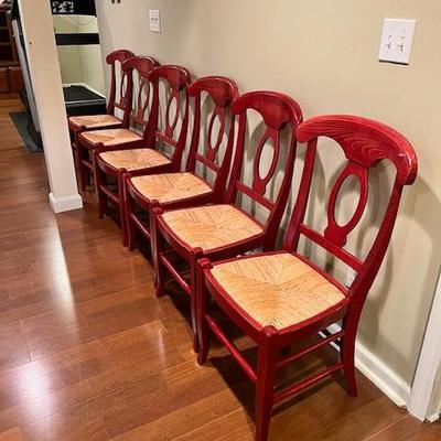 Sale Photo Thumbnail #52: Set of 6 Pottery Barn Chairs with Table