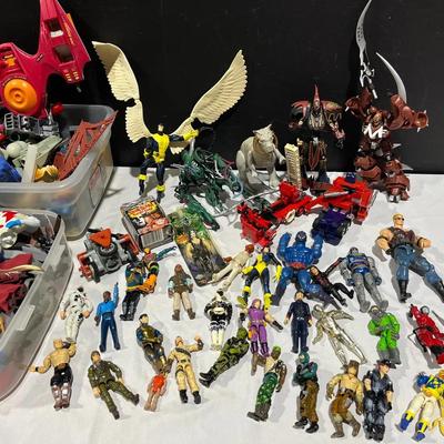 Vintage Action Figures Mystery Lot + Extra Parts 