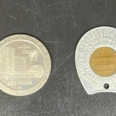 Feeling Lucky?  Collectible Penny Horseshoe Advertising Al Epstein New Orleans, MGM $1 1980