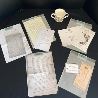 Westminster Abbey 25th Anniversary Coronation Queen Elizabeth II Mug, reprinted Historical Documents