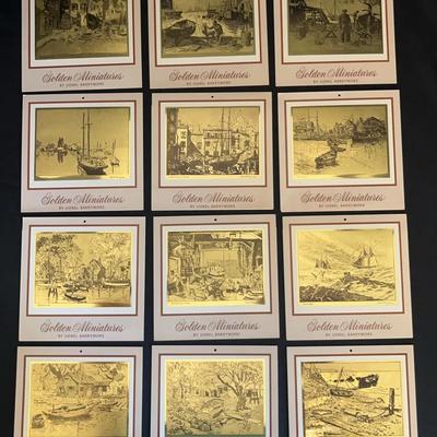 12 Golden Miniatures Foil-Etch Prints, Larry Barrymore, Dec 1966-Nov 1967