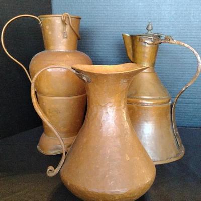 Antique Bronze Pitchers And Jugs 