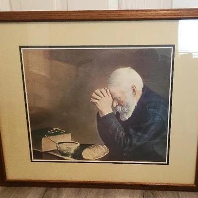 "Our Daily Bread" Print, Wood Frame With Glass