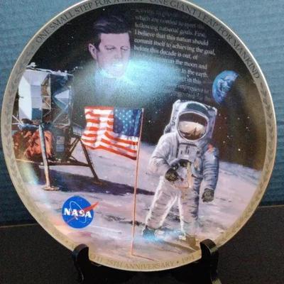 NASA "The Eagle Has Landed" Collectable Plate - Space Theme Americana
