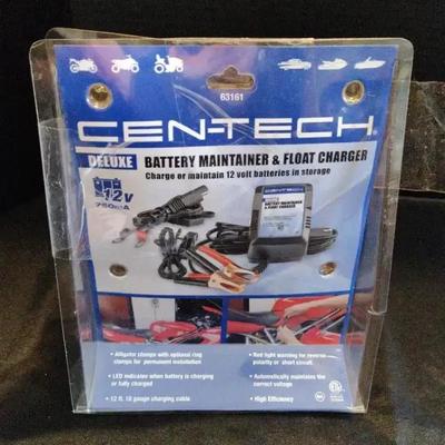 CenTech Battery Maintainer And Float Charger - Car, Motorcycle, Boat