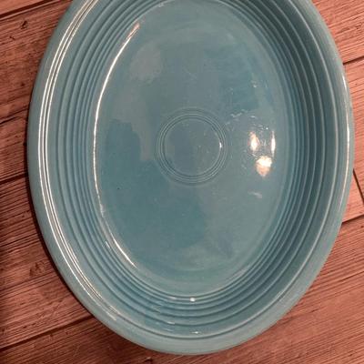Fiesta Wear Turquoise 12 Inch Serving Dish
