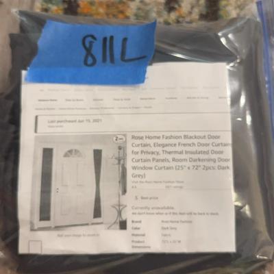 Rose Home, Fashion, Blackout Door Curtain, Two Pack