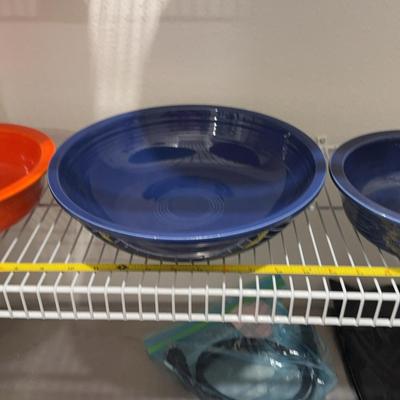 Fiesta Wear A Set Of Three Serving Bowls 11 1/2 Inches And 8 1/2 Inches