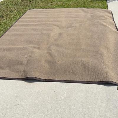 Indoor Outdoor Rug Tan And Brown 94 1/2 X 1 14